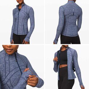 NWOT Lululemon Rulu Define Jacket in Heathered Hero Blue, Size 4